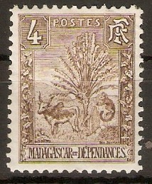 Madagascar 1903 4c Brown. SG40.